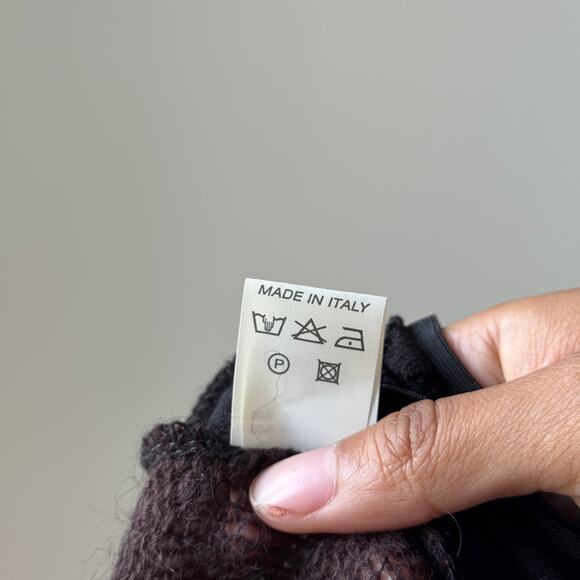 Vintage Sandro Ferrone Italian Mohair-Blend Lace Appliqué Cami (S) - Picture 9 of 14